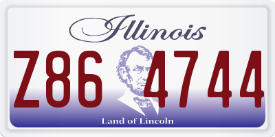 IL license plate Z864744