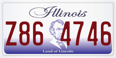 IL license plate Z864746