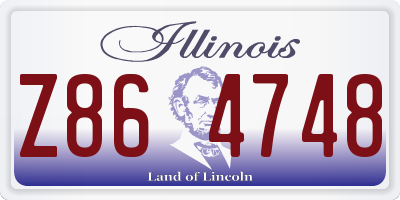 IL license plate Z864748