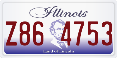IL license plate Z864753