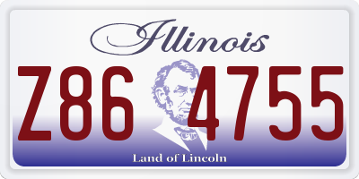 IL license plate Z864755