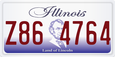 IL license plate Z864764