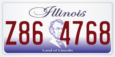 IL license plate Z864768