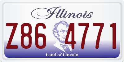 IL license plate Z864771