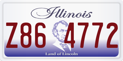 IL license plate Z864772