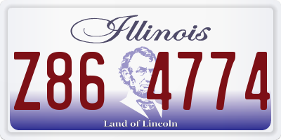 IL license plate Z864774
