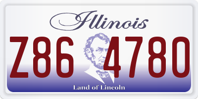 IL license plate Z864780