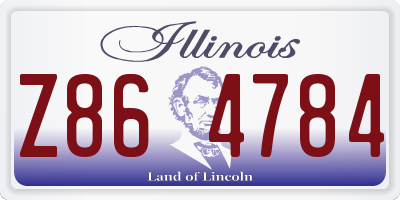 IL license plate Z864784