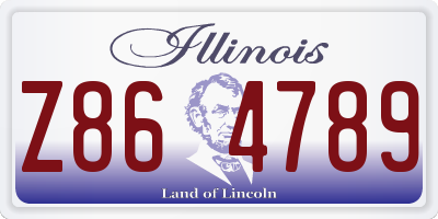 IL license plate Z864789