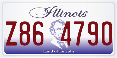 IL license plate Z864790