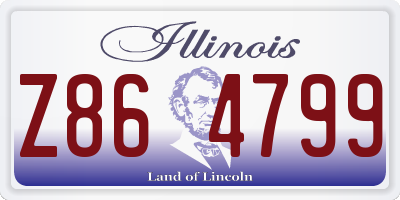 IL license plate Z864799
