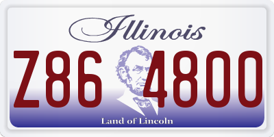 IL license plate Z864800
