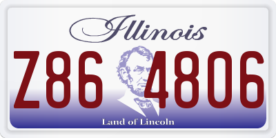 IL license plate Z864806