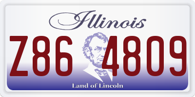 IL license plate Z864809