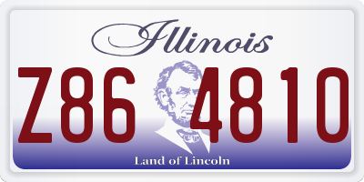 IL license plate Z864810