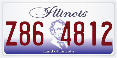 IL license plate Z864812