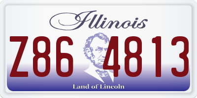 IL license plate Z864813