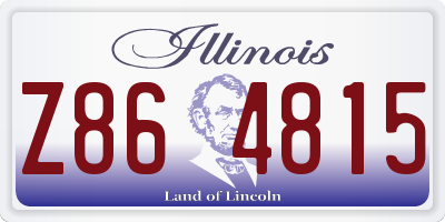 IL license plate Z864815