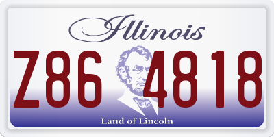 IL license plate Z864818
