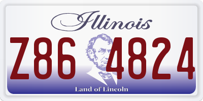 IL license plate Z864824