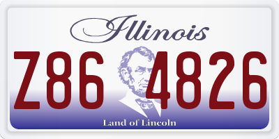 IL license plate Z864826