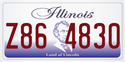 IL license plate Z864830