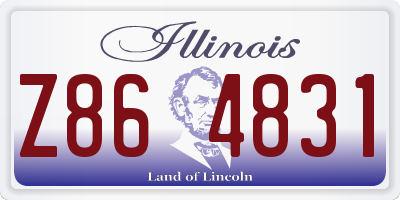 IL license plate Z864831
