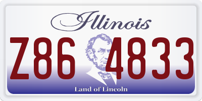 IL license plate Z864833