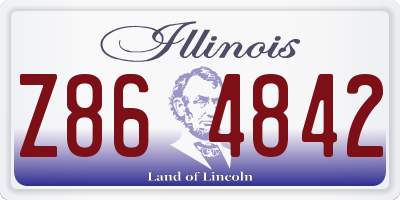IL license plate Z864842