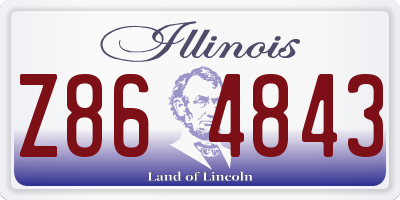 IL license plate Z864843