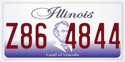 IL license plate Z864844