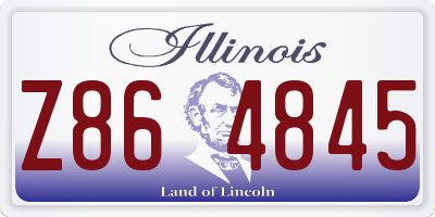 IL license plate Z864845