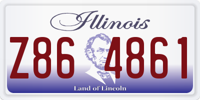 IL license plate Z864861