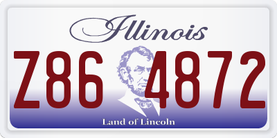 IL license plate Z864872
