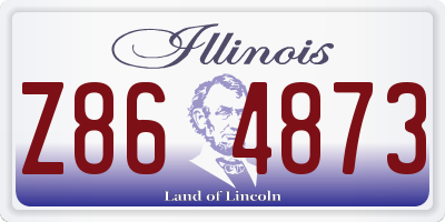 IL license plate Z864873