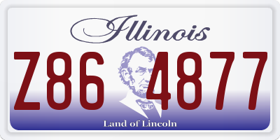 IL license plate Z864877