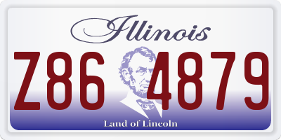 IL license plate Z864879