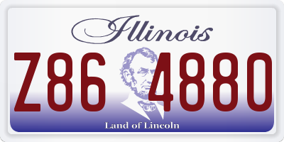 IL license plate Z864880