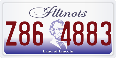 IL license plate Z864883