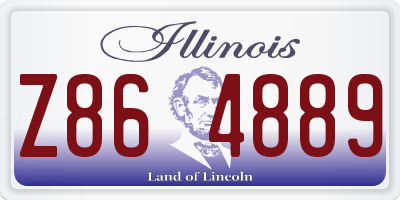 IL license plate Z864889