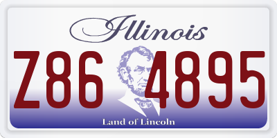 IL license plate Z864895