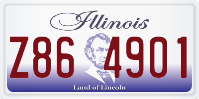 IL license plate Z864901