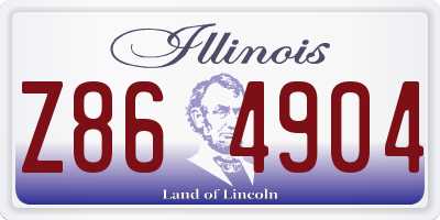 IL license plate Z864904