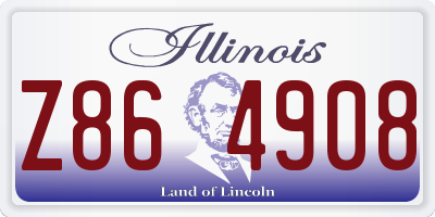 IL license plate Z864908