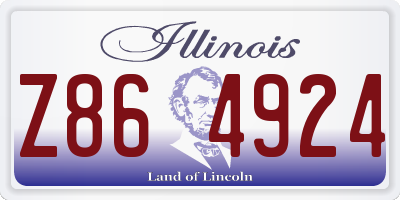 IL license plate Z864924