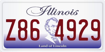 IL license plate Z864929