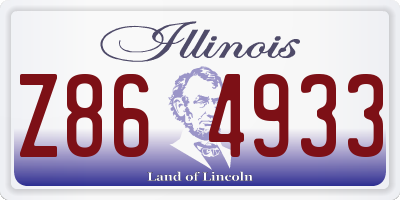 IL license plate Z864933