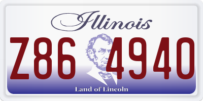 IL license plate Z864940