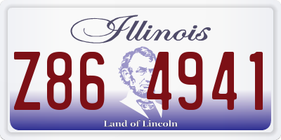 IL license plate Z864941