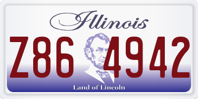 IL license plate Z864942